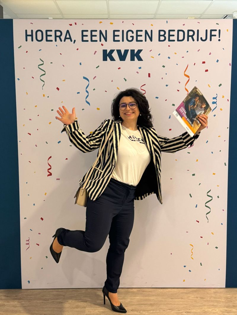 Founder celebrating TH Talent Scout registration